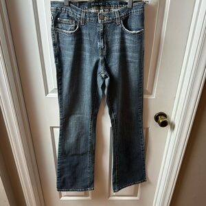 Calvin Klein Stylish Blue Denim Flare Jeans Size 6